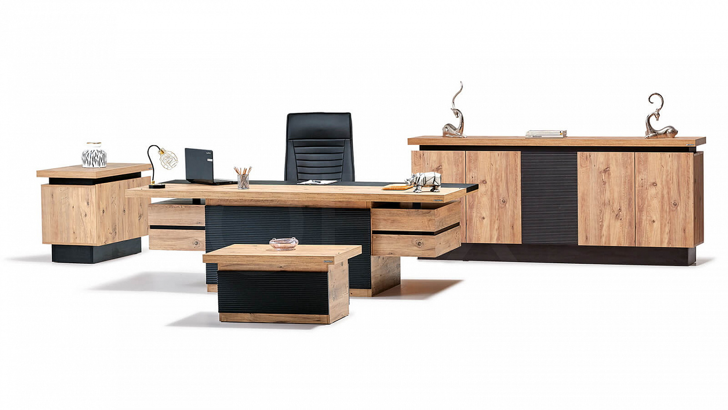 Этажер ATLAS 1000 (Afzelia/White)