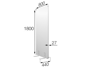 Мобильная прегородка Akustix 80х180