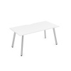 Стол AREDO 1600/800 с вырезом (Белый/Серый)	