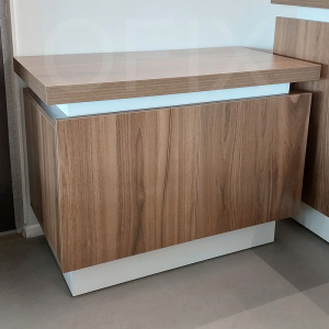 Этажер ATLAS 1000 (Afzelia/White)