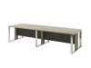 Стол переговоров на 8 человек PULSAR 32/10 (Дуб/Бетон)