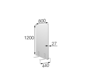 Мобильная прегородка Akustix 80х120