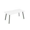 Стол AREDO 1600/800 с вырезом (Белый/Klever)	