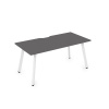 Стол AREDO 1600/800 с вырезом (Grafit/Белый)