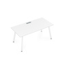 Стол AREDO 1600/700 с лючком (Белый/Белый)